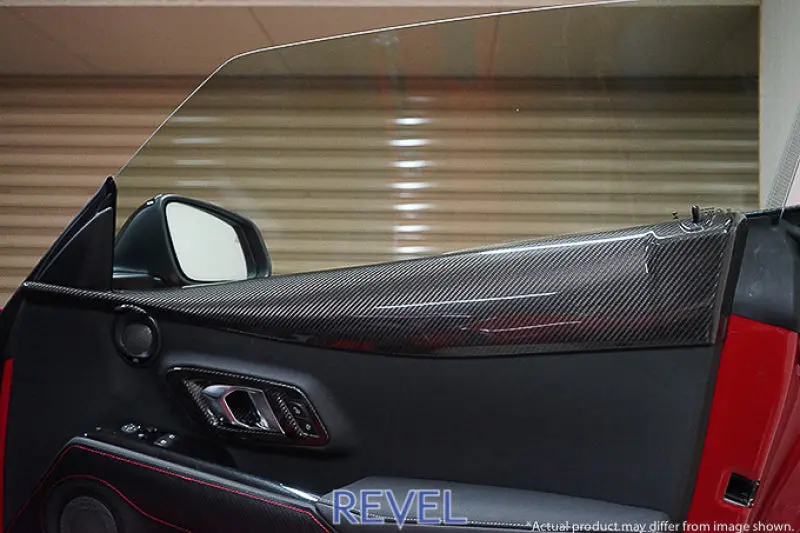 Revel Gt Dry Carbon Door Trim Cover 2020 Toyota Gr Supra - 2 Pieces 1