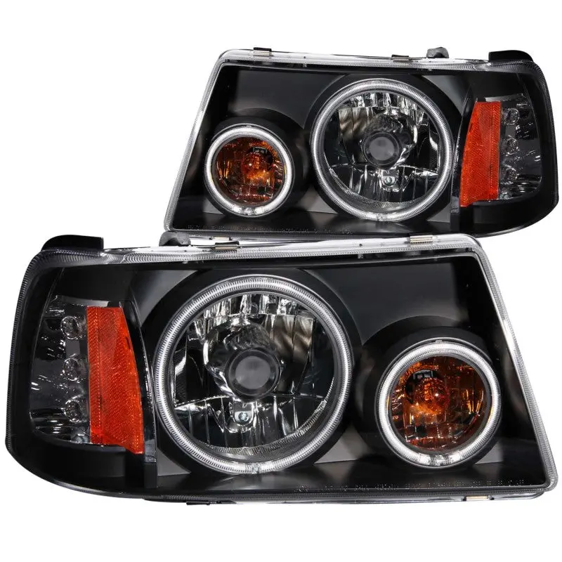 Anzo 2001-2011 Ford Ranger Projector Headlights W/ Halo Black (Ccfl) 1 Pc 1