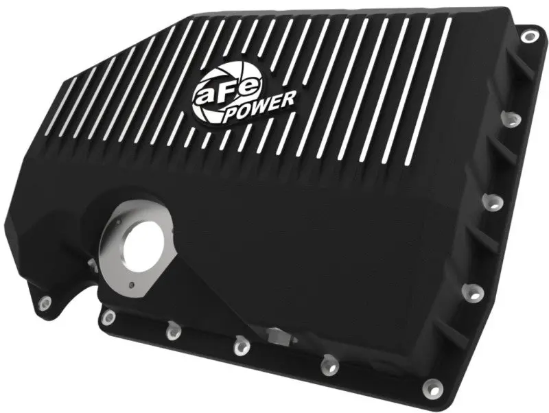 Afe 05-19 Vw 1.8L/2.0L W/ Oil Sensor Engine Oil Pan Black Power Street Series W/ Machined Fins 1