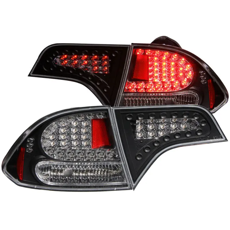 Anzo 2006-2011 Honda Civic Led Taillights Black 1