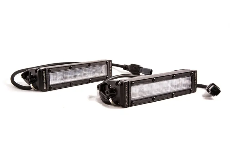 Diode Dynamics 6 In Led Light Bar Single Row Straight Ss6 - White Wide Light Bar (Pair) 1