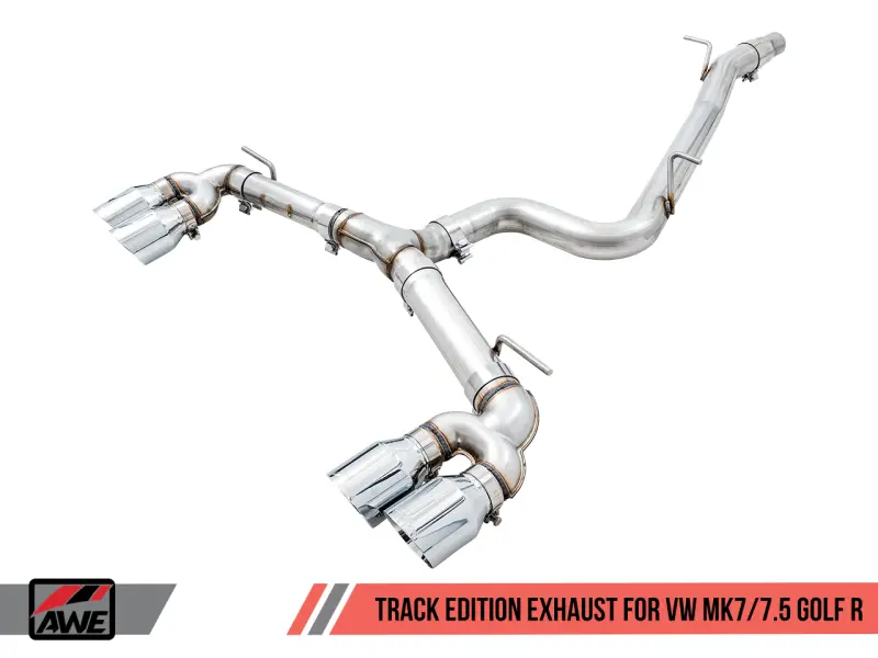Awe Tuning Mk7.5 Golf R Track Edition Exhaust W/Chrome Silver Tips 102Mm 2