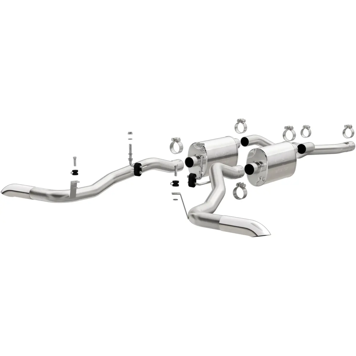 66-77 Ford Bronco Sbf Crossmember Back Exhaust 1
