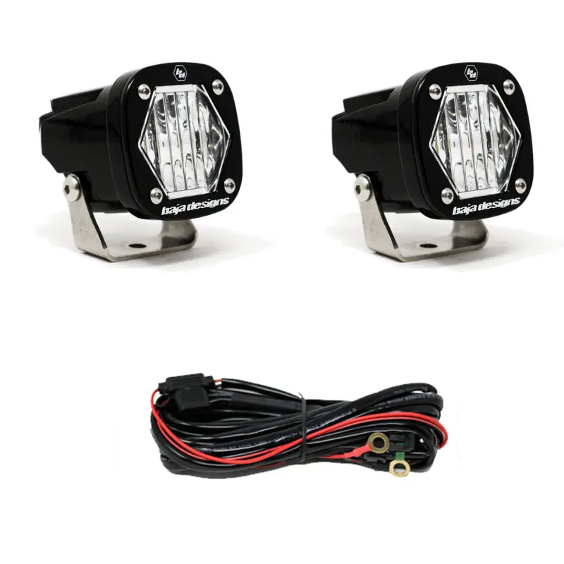 Baja Designs S1 Wide Cornering Led Light W/ Mounting Bracket Pair 1