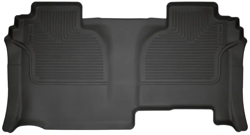 Husky Liners 2019 Chevrolet Silverado 1500 Double Cab Weatherbeater 2Nd Seat Black Floor Liners 1