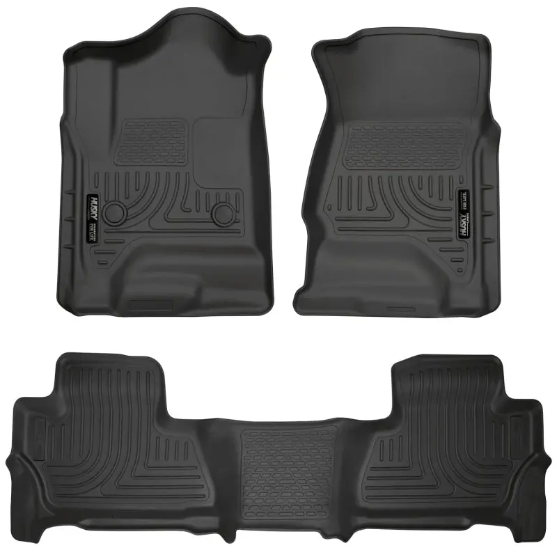 Husky Liners 2015 Chevy/Gmc Tahoe/Yukon Weatherbeater Combo Black Floor Liners 1