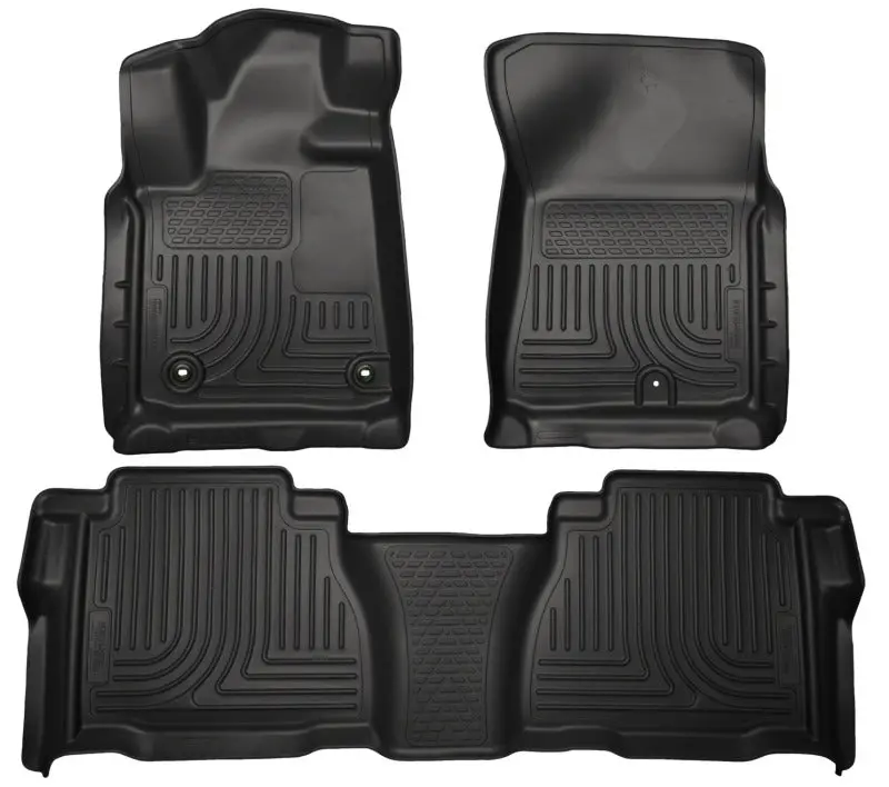 Husky Liners 12-13 Toyota Tundra Weatherbeater Black Front & 2Nd Seat Floor Liners 1