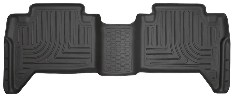 Husky Liners 2016 Toyota Tacoma Crew Cab Weatherbeater 2Nd Row Black Floor Liners 1