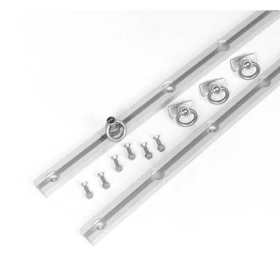 68" Slide-N-Lock Tie Down System - Clear Anodized 1