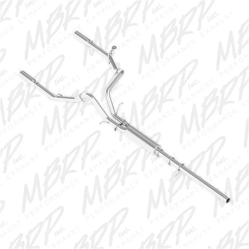 Mbrp 14 Chevy/Gmc 1500 Silverado/Sierra 4.3L V6/5.3L V8 Dual Split Rear Alum 3In Cat Back Exhaust 2