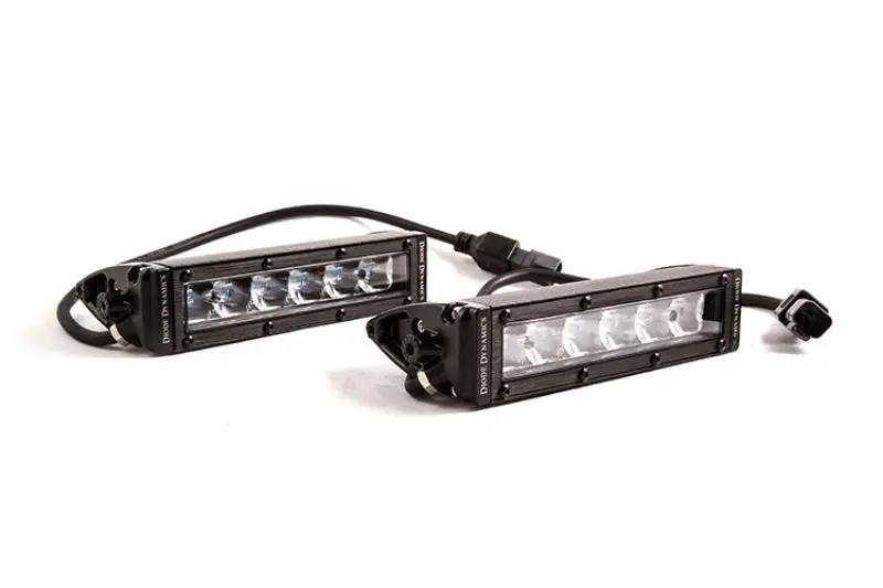 Diode Dynamics 6 In Led Light Bar Single Row Straight Ss6 - White Driving Light Bar (Pair) 1