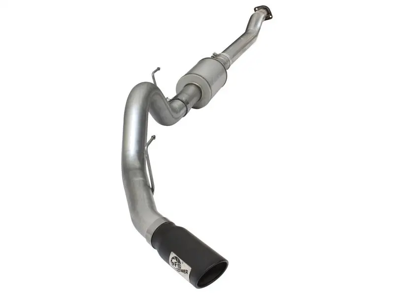 Afe Atlas Exhausts 4In Cat-Back Aluminized Steel Exhaust Sys 2015 Ford F-150 V6 3.5L (Tt) Black Tip 1