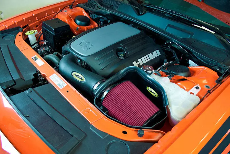 Airaid 11-14 Dodge Charger/Challenger Mxp Intake System W/ Tube (Oiled / Red Media) 1