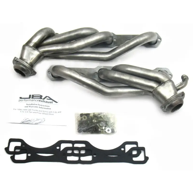 Jba 96-00 Gm Truck 5.0L/5.7L Sbc W/O A.I.R. 1-1/2In Primary Raw 409Ss Cat4ward Header 2