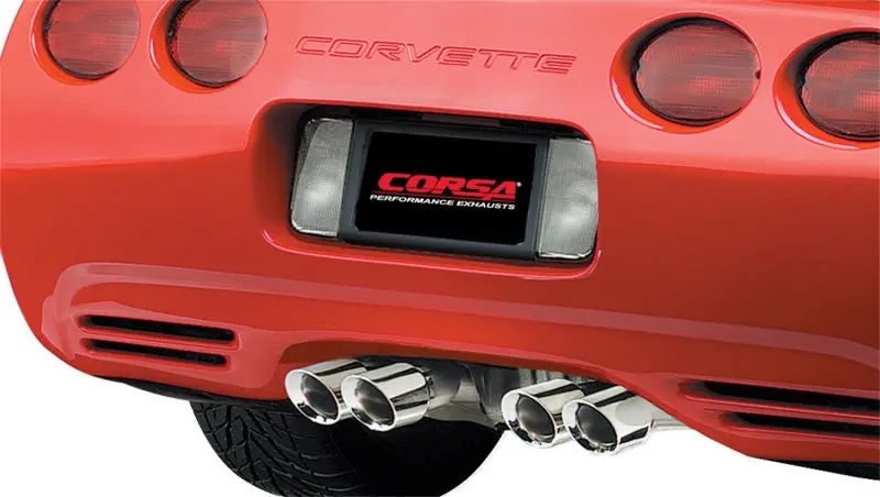 Corsa 97-04 Chevrolet Corvette C5 Z06 5.7L V8 Polished Xtreme Cat-Back + Xo Exhaust 2