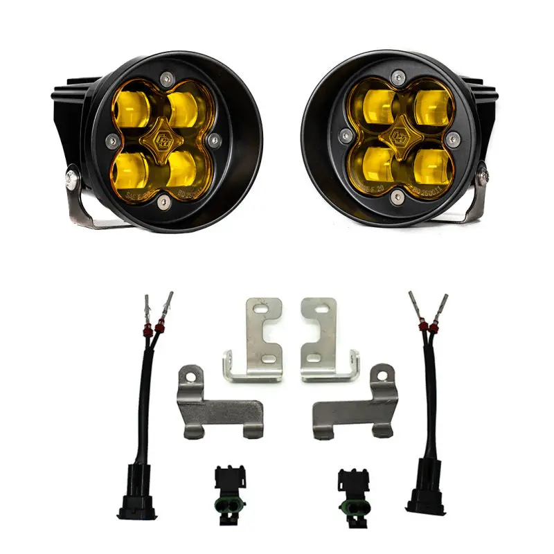 Baja Designs 2016+ Tacoma & 2014-21 Tundra Squadron-R Fog Pocket Light Kit - Sae Amber 1