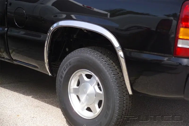 Putco 00-06 Chevrolet Suburban - Full W/O Fender Flares - 1.5In Wide Stainless Steel Fender Trim 1