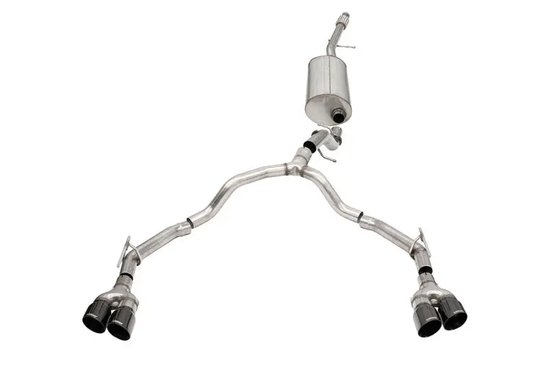 Corsa 21-22 Suburban / Yukon Xl 5.3L 4Wd Dual Rear 3In - 2.75In Sport Cat-Back Dw 4In Black Tips 1
