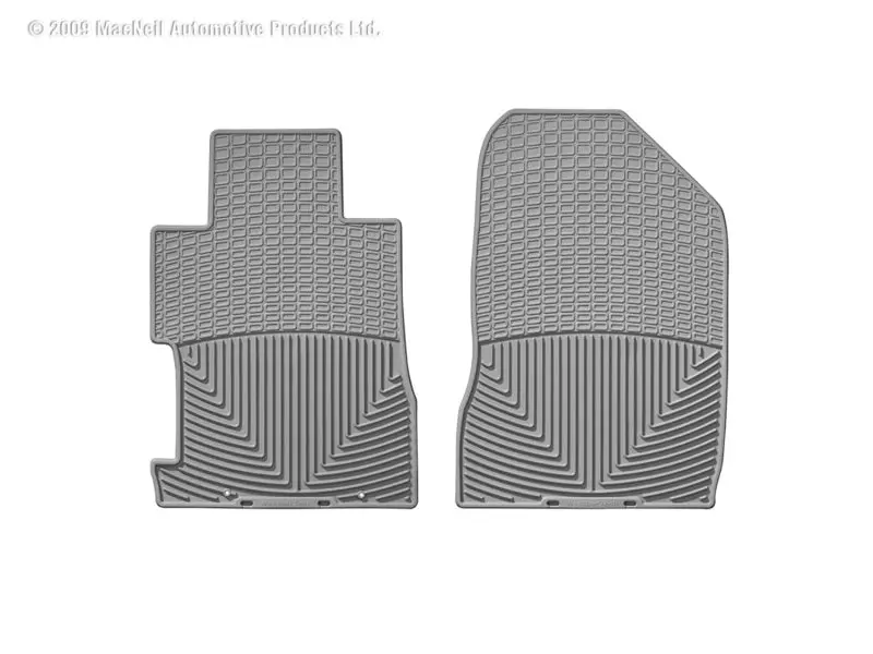 Weathertech 06-11 Honda Civic Coupe / Si Coupe Front Rubber Mats - Grey 1