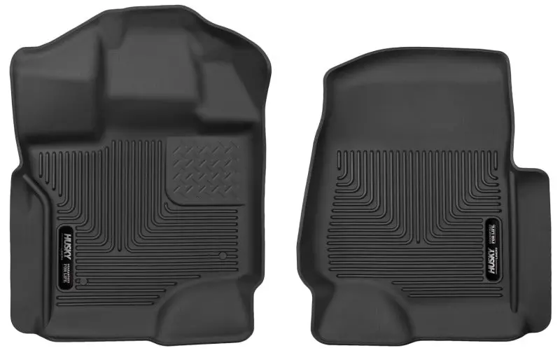Husky Liners 2015 Ford F-150 Supercrew Cab X-Act Contour Black Front Seat Floor Liners 1