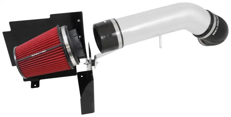 Spectre 99-07 Gm Truck V8-4.8/5.3/6.0L F/I Air Intake Kit - Clear Anodized W/Red Filter 1