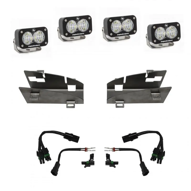 Baja Designs 2019+ Dodge Ram Rebel 1500 S2 Dual Fog Pocket Kit 1
