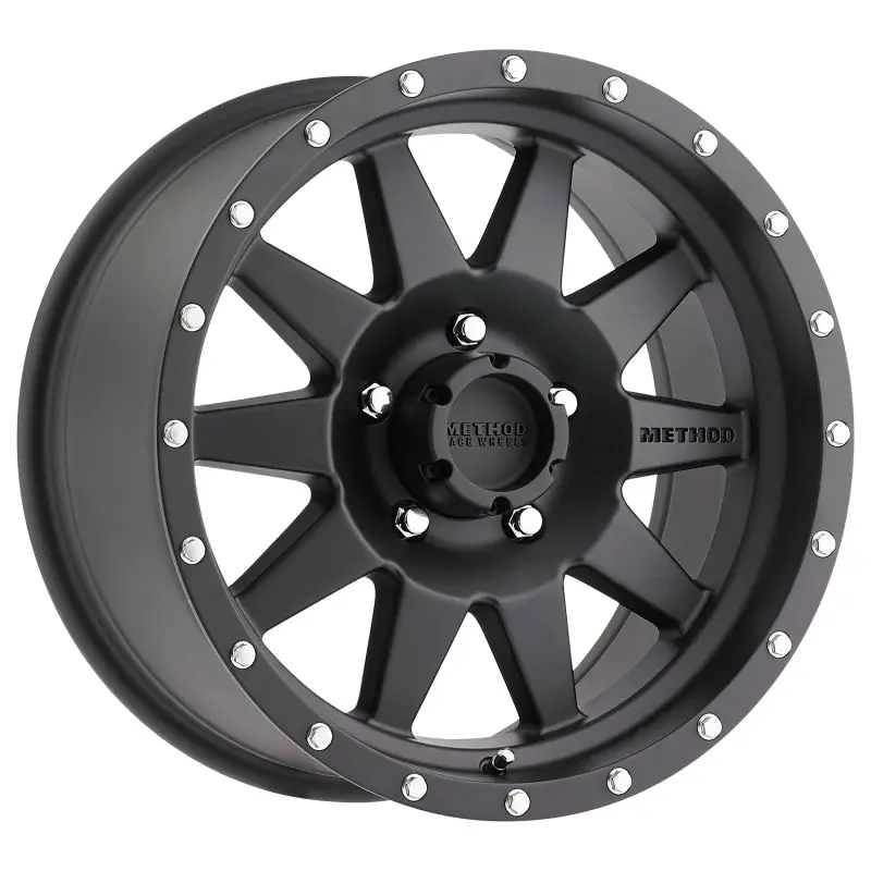 Method Mr301 The Standard 18X9 -12Mm Offset 5X5 94Mm Cb Matte Black Wheel 1