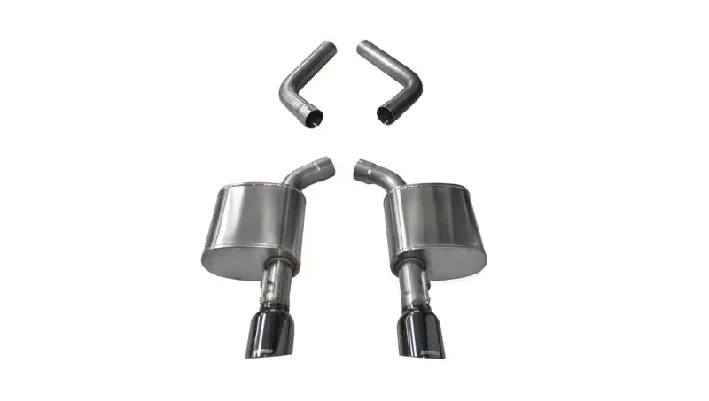 Corsa 15-19 Dodge Charger 6.4L/17-19 Dodge Charger 5.7L Black Sport Axleback Exhaust W/4.5In Tips 1