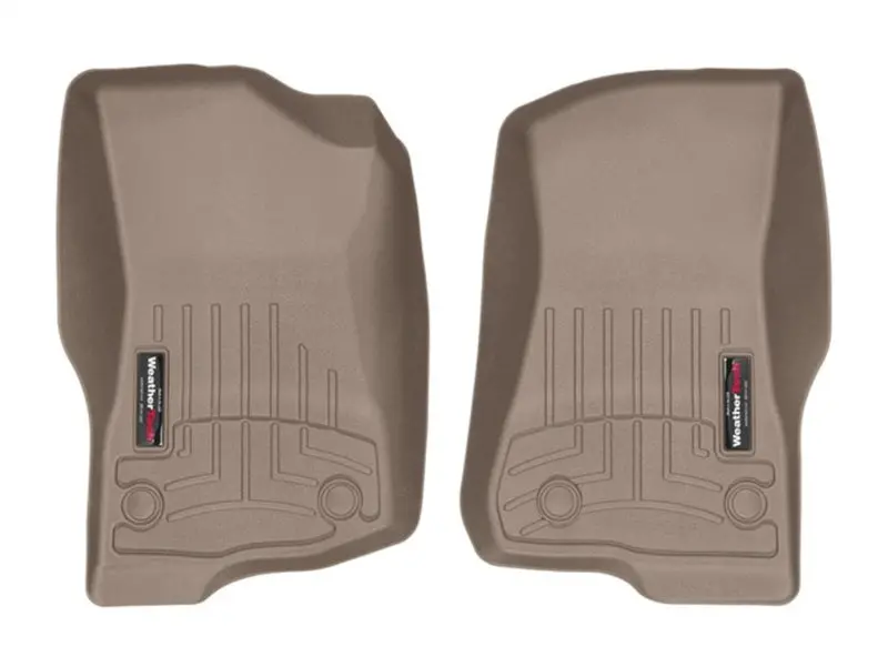 Weathertech 2018+ Jeep Wrangler Unlimited Front Floorliner - Tan 1