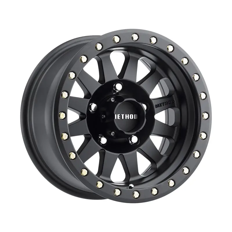 Method Mr304 Double Standard 15X8 -24Mm Offset 5X4.5 83Mm Cb Matte Black Wheel 1