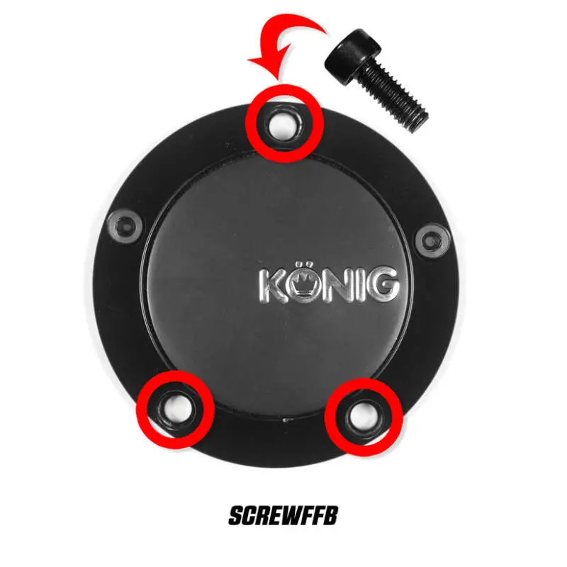 Konig Cap Screw (Black) For Capffb - Flow Formed (Single) 1