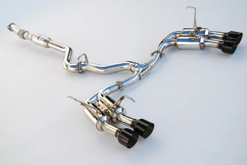 Invidia 2015+ Subaru Wrx / Sti Gemini/R400 Single Layer Quad Black Tip Cat-Back Exhaust 1