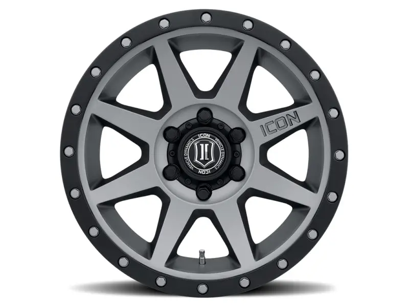Icon Rebound 18X9 6X5.5 0Mm Offset 5In Bs 106.1Mm Bore Titanium Wheel 2