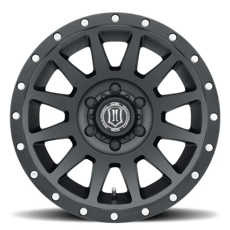 Icon Compression 17X8.5 5X5 -6Mm Offset 4.5In Bs 71.5Mm Bore Satin Black Wheel 2
