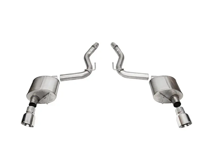 Corsa 2024 Ford Mustang Sport Axle-Back Dual Rear Exit With 4.5In Polished Pro-Series Tips 1