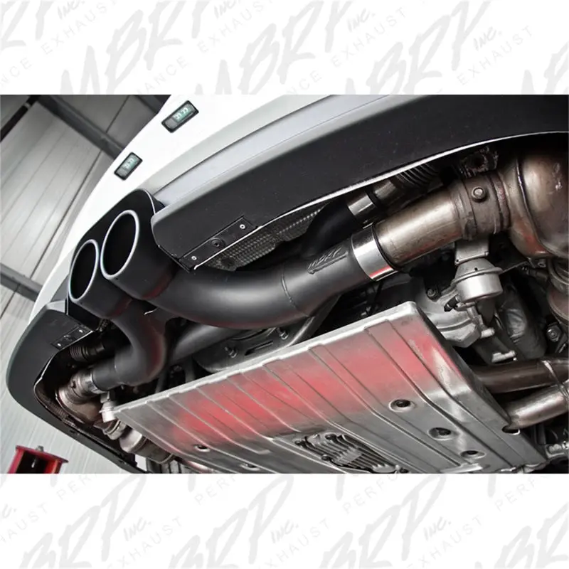 Mbrp 14-15 Porsche Gt3/Gt3rs 3In Center Muffler Bypass 4In Tips - Black Coated 1
