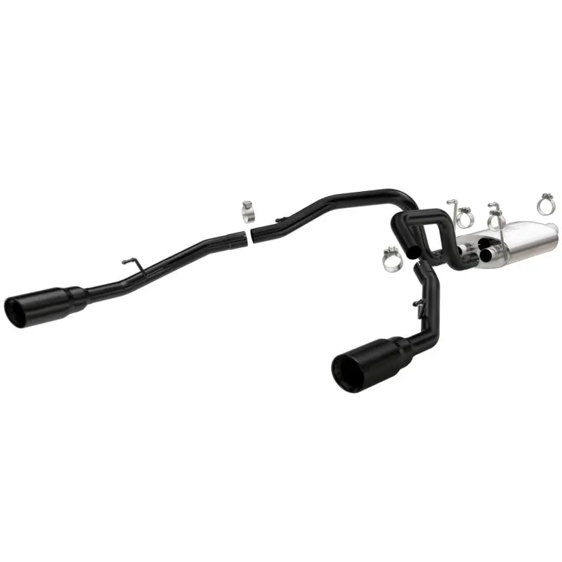 Magnaflow 09-15 Dodge Ram 1500 V8 Dual Spilt Rear Exit Black Stainless C/B Perf Exhaust 1