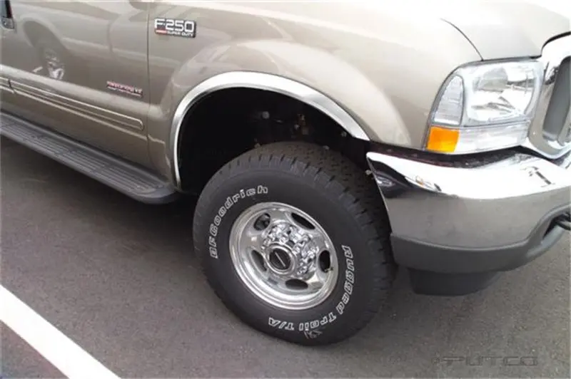 Putco 99-07 Ford Superduty Pickup - Full Stainless Steel Fender Trim 1