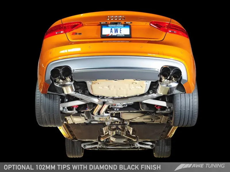 Awe Tuning Audi B8.5 S5 3.0T Touring Edition Exhaust System - Polished Silver Tips (90Mm) 1
