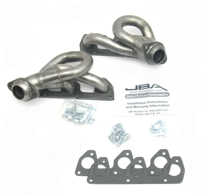 Jba 02-08 Ford Ranger 3.0L V6 W/O Egr 1-1/2In Primary Raw 409Ss Cat4ward Header 1