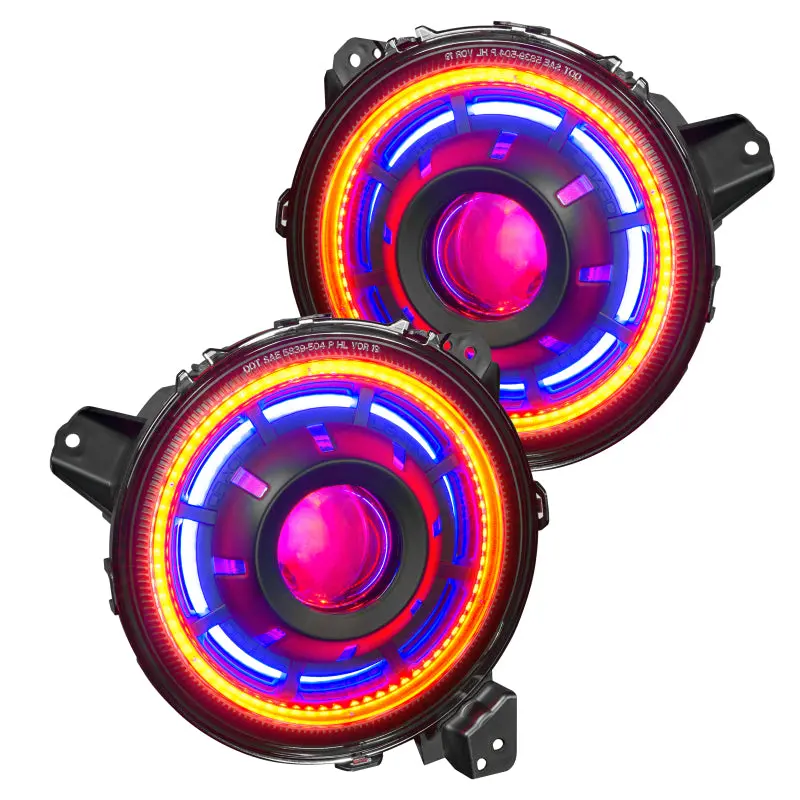 Oracle Oculus Bi-Led Projector Headlights For Jeep Jl/Gladiator Jt - Colorshift W/O Controller 1