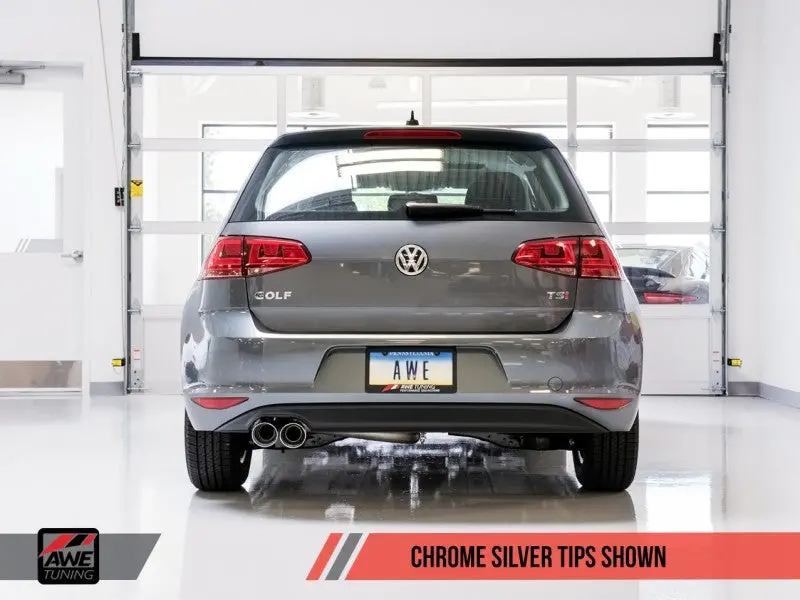 Awe Tuning Vw Mk7 Golf 1.8T Track Edition Exhaust W/Chrome Silver Tips (90Mm) 2