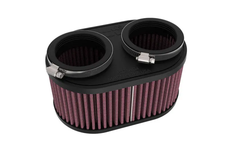 K&N 2-1/8In Dual Flg 6-1/4 X 4Inod 3Inh Universal Clamp-On Air Filter 2