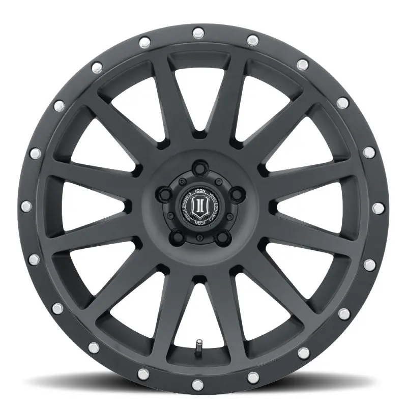 Icon Compression 20X10 5X5 -12Mm Offset 5In Bs 71.5Mm Bore Satin Black Wheel 2