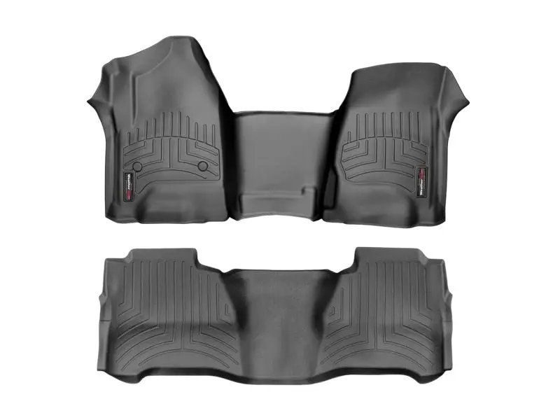 Weathertech 2019+ Chevrolet Silverado 1500 Crew Cab Front And Rear Floorliner - Black 1
