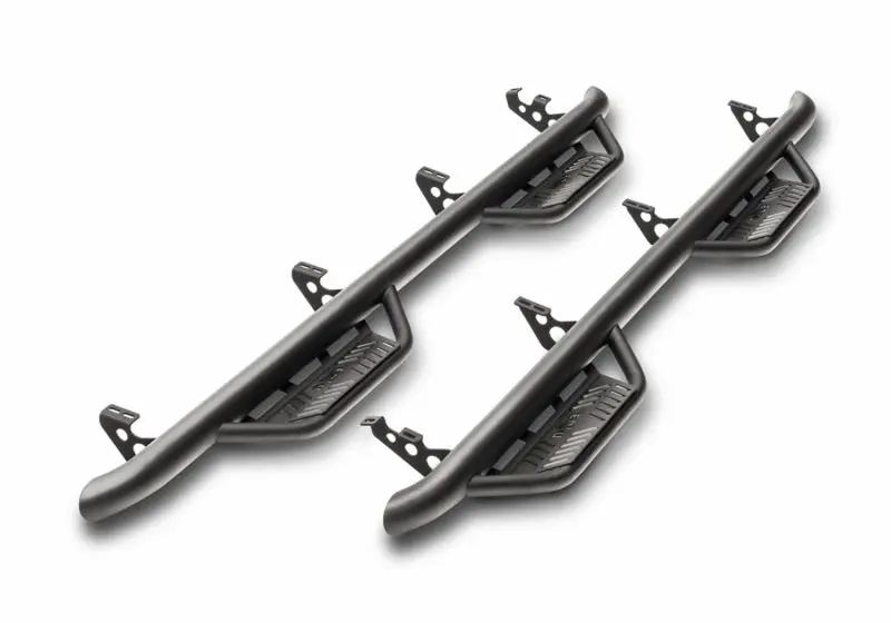 N-Fab Podium Lg 2019 Chevy/Gmc 1500 Crew Cab - Cab Length - Tex. Black - 3In 2