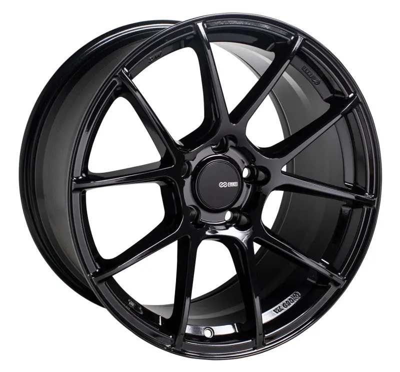 Enkei Ts-V 18X8 5X112 45Mm Offset 72.6Mm Bore Gloss Black Wheel 1