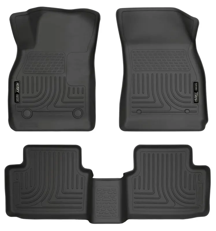 Husky Liners 13 Chevy Malibu Weatherbeater Black Front & 2Nd Seat Floor Liners 1