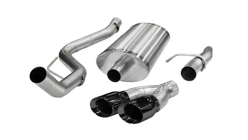 Corsa 11-13 Ford F-150 5.0L V8 Black Sport Cat-Back Exhaust 1