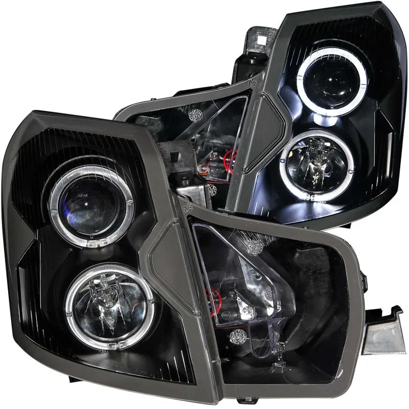 Anzo 2003-2007 Cadillac Cts Projector Headlights W/ Halo Black 1